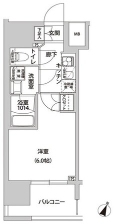 ラクラス幡ヶ谷の物件間取画像